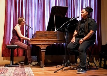 Marika Straw & Dani Savage, "Love, the Heartache" release show, July 2025. Photo by Roger Averbeck.
