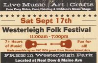 Mara Levine with Caroline Cutroneo at the Westerleigh Folk Music and Arts Festival