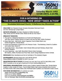 Singing with Solidarity Singers at Climate Crisis Conference,New Jersey Takes Action"