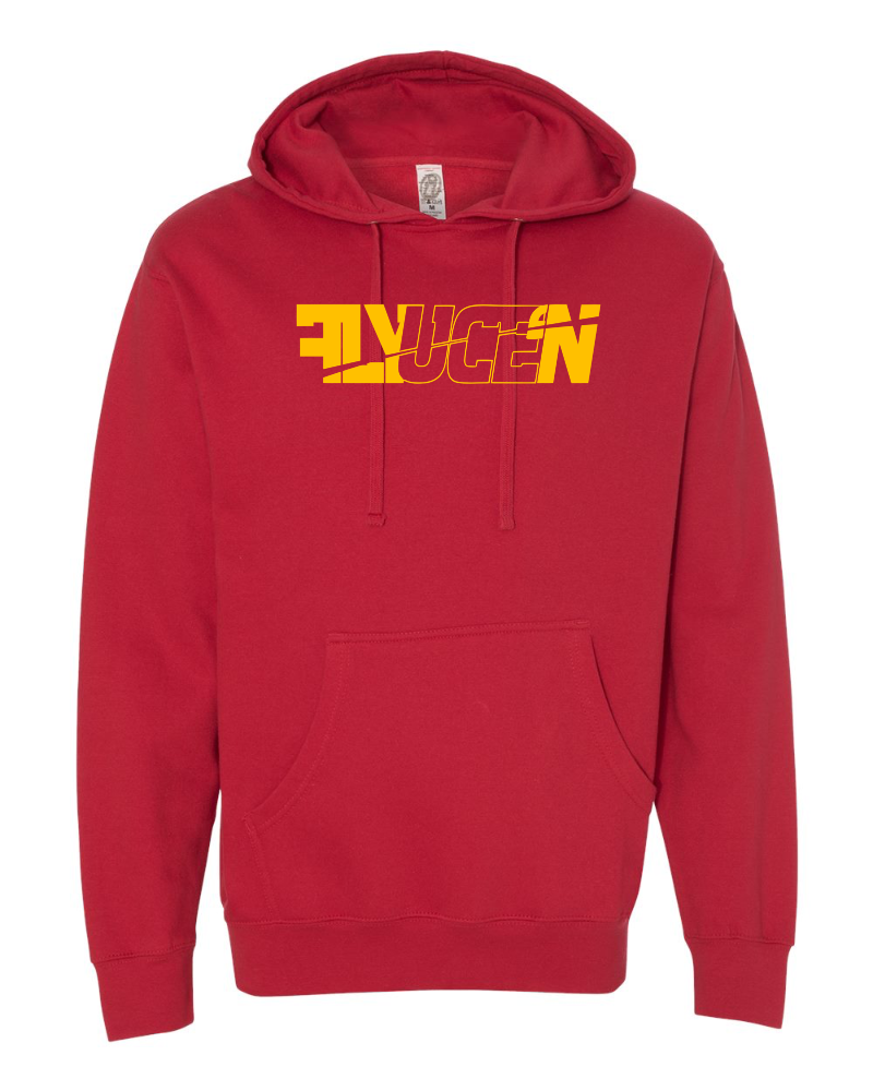 Original FlyUcen (Puff) Hoodie (Red & Gold)