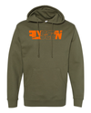 Original FlyUcen (Puff) Hoodie (Army & Orange)