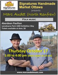 Marc Audet (North Renfrew) at Signatures Handmade Market, Lansdowne Park