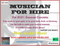 Kelly House Concert (private event) with Marc Audet Singer/Songwriter