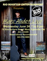 Marc Audet Summer Folk Show at Rio Rooftop
