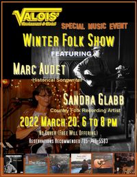 Marc Audet Winter Folk Show Comes to Mattawa