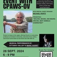 Marc Audet at CPAWS Anniversary Gathering, Wakefield, Quebec