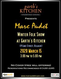 Marc Audet Folk Show comes to Killaloe