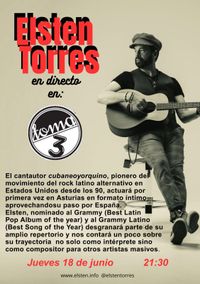 Sala Toma 3 presenta: Elsten Torres (Intimo y Acustico)