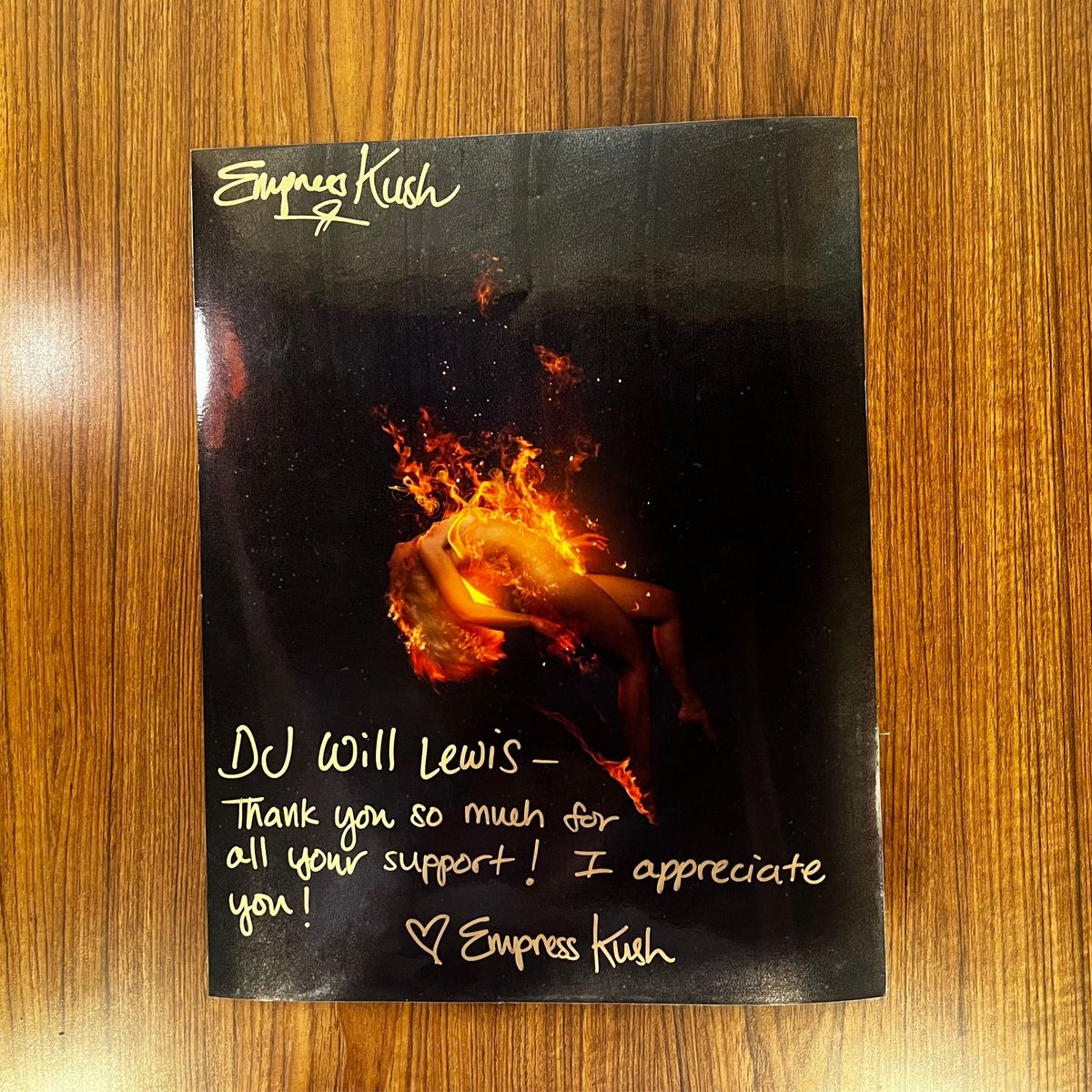 LIMITED EDITION Autographed Up In Flames Poster