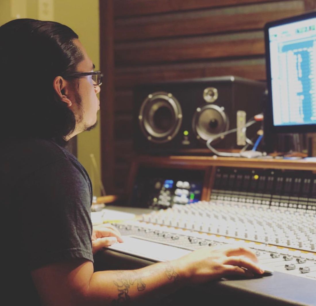 Mixing in Studio B at Dauphin Street Sound in Mobile, AL
