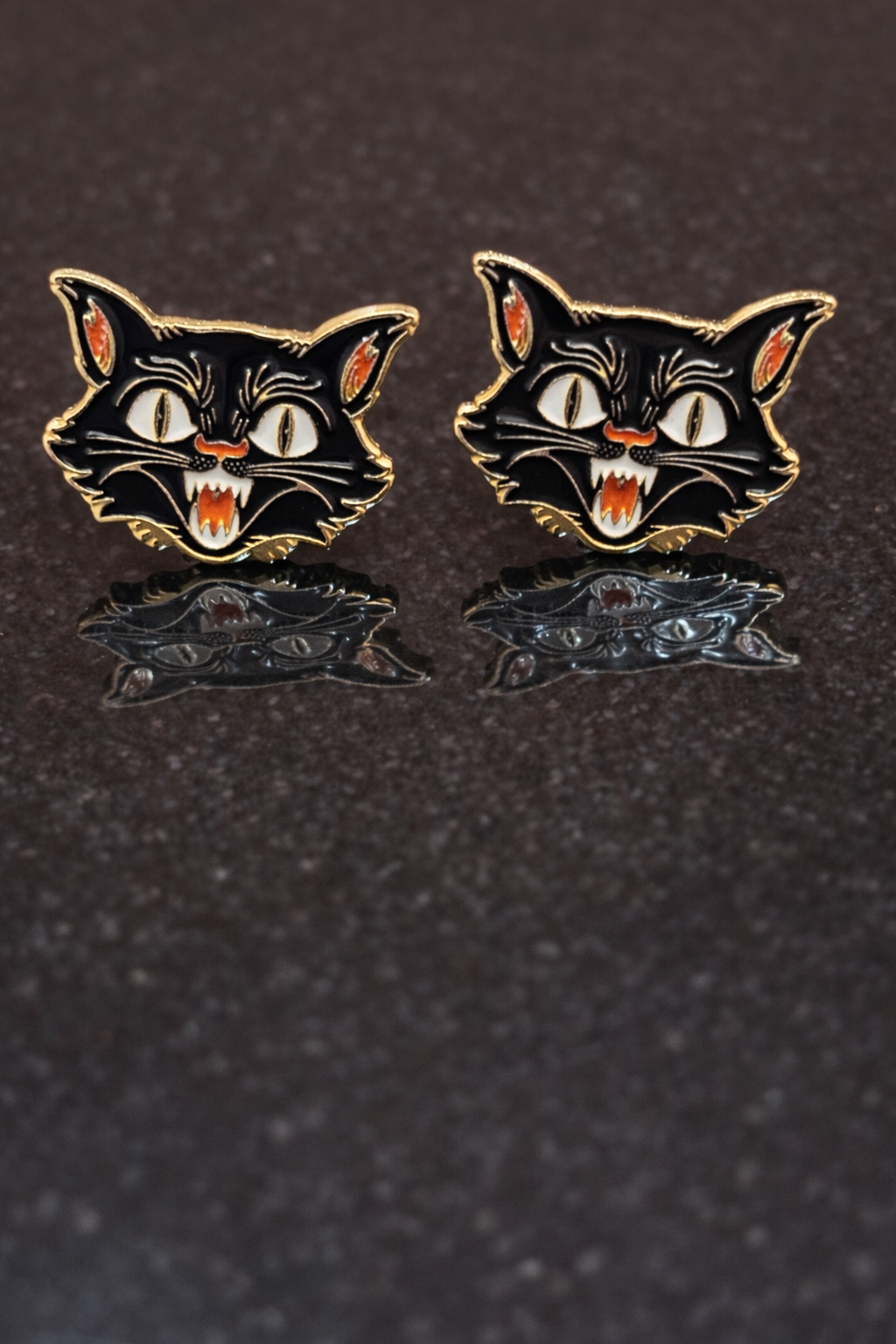 Earrings Too Spooky Cat