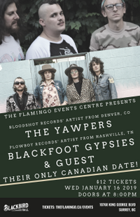 The Yawpers, Blackfoot Gypsies, Mr. G & The Grand Ensemble
