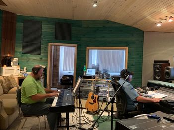 AARON RECORDING THE PIANO
