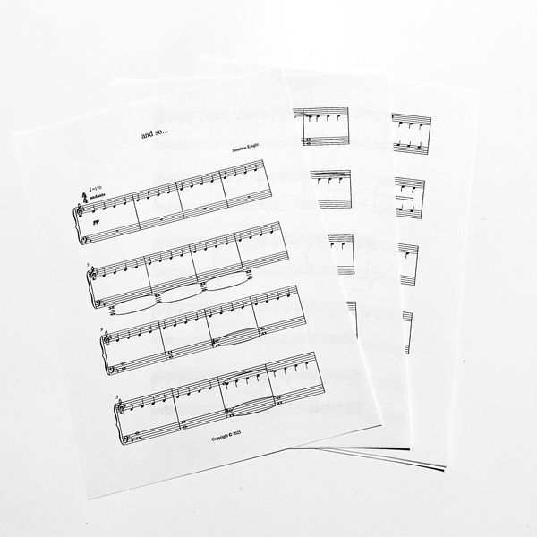 and so... Digital Sheet Music