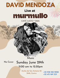 David Mendoza live at Murmullo
