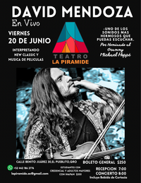 David Mendoza En Vivo en Teatro La Piramide