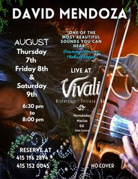 David Mendoza live at Vivali
