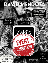 David Mendoza live at Zaki's Mediterraneo