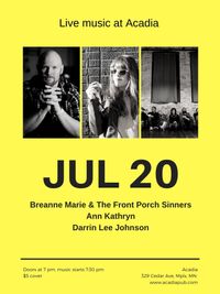 Ann Kathryn, Front Porch Sinners, & Darrin Lee Johnson