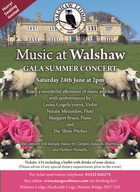 Summer Music at Walshaw 2023