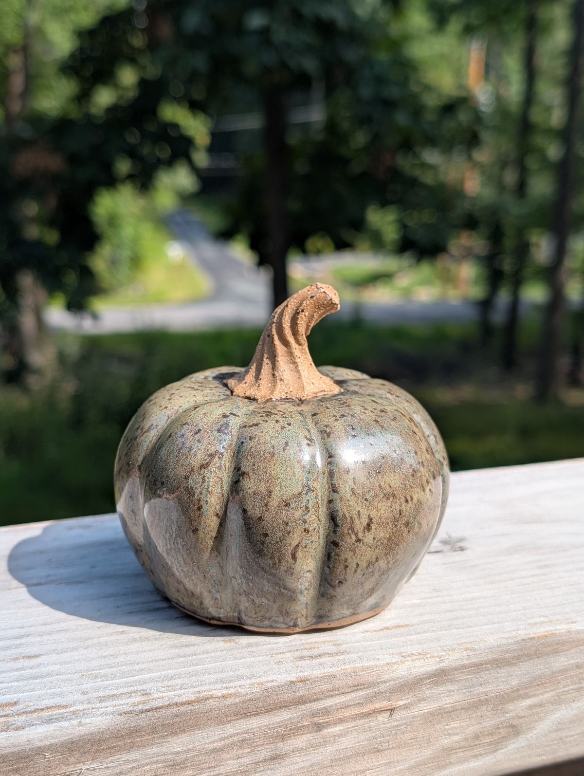 Ceramic Pumpkin (small, ~3" tall)