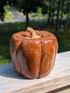 Ceramic Pumpkin (large, ~5" tall)