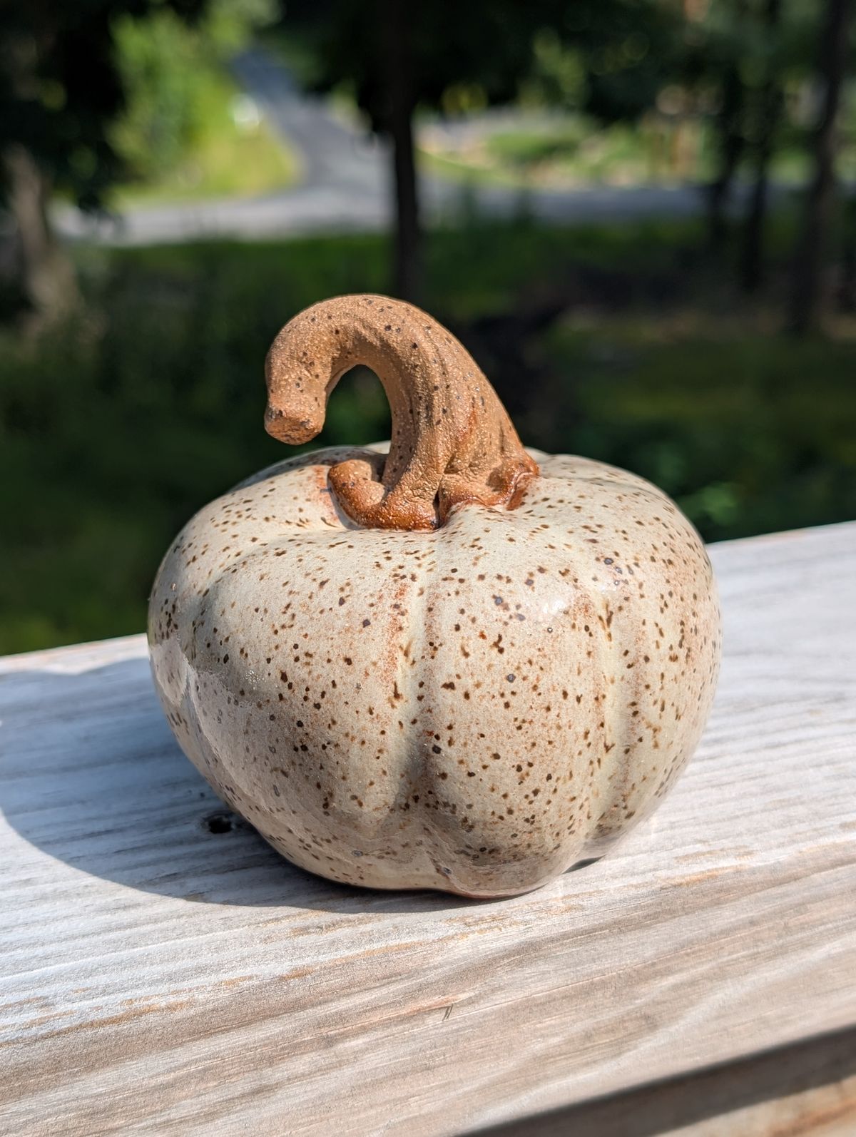 Ceramic Pumpkin (small, ~3" tall)
