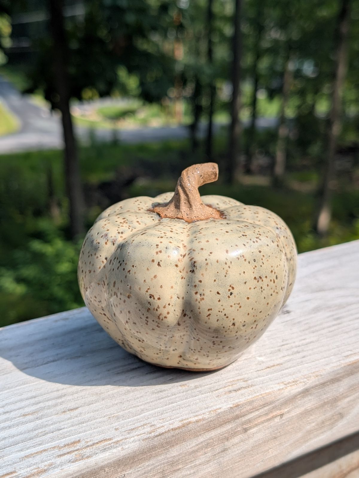 Ceramic Pumpkin (small, ~3" tall)