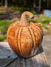 Ceramic Pumpkin (large, ~5" tall)
