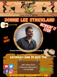 Donnie Lee Strickland LIVE full band Country Music Dance Party!