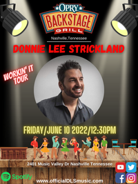 Donnie Lee Strickland LIVE at Opry Backstage Grill