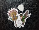 Die Cut Hummingbird of Play Sticker