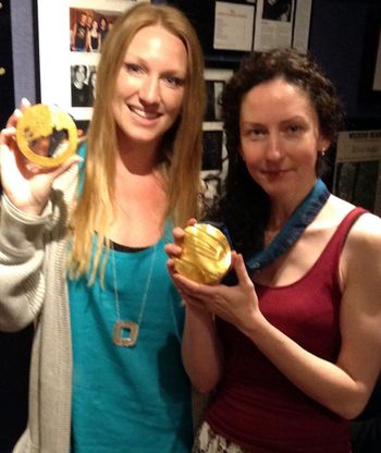 With Heather Moyse (two time Bobsledding Olympic medalist)  - The Adventures of Shadow and Ally sessions

