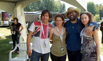 With Frank & Kim Koren, and Dan Lanois
