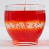 Mini Clear and Red Gel Candle