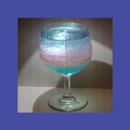 Rainbow Gel Candle