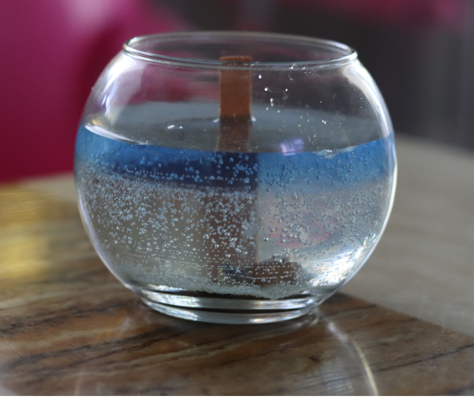Wood Wick Round 2 Tone Turtle Candle