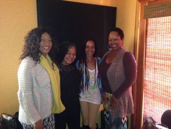 In Studio w/ Royalty, My Sisters, From Left to Right -Cynthia Bass (CeCe), Cydney Wayne Davis, Me, JackiSimone & Bridgett Bryant
