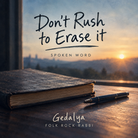 Don't Rush to Erase it by Gedalya Folk Rock Rabbi