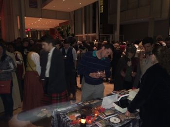 The LMB merch table at Tolkien: Maker of Middle-earth opening party!
