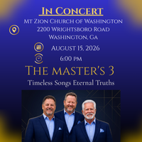 Saturday Evening Concert with The Master's 3