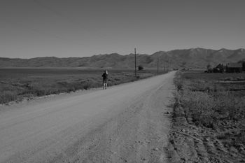Lonely road in Corral, Idaho
