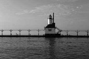 Silver Beach light house in St. Joseph, Michigan
