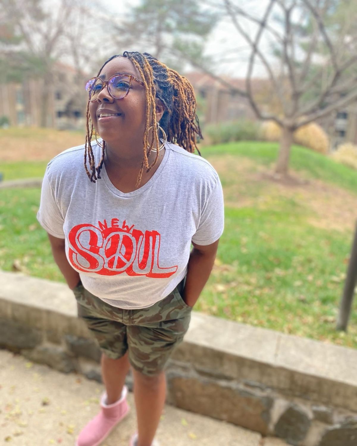 NEW SOUL GREY AND RED TEE 