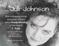 CANCELED TILL FURTHER NOTICE Juli Johnson at Bandung