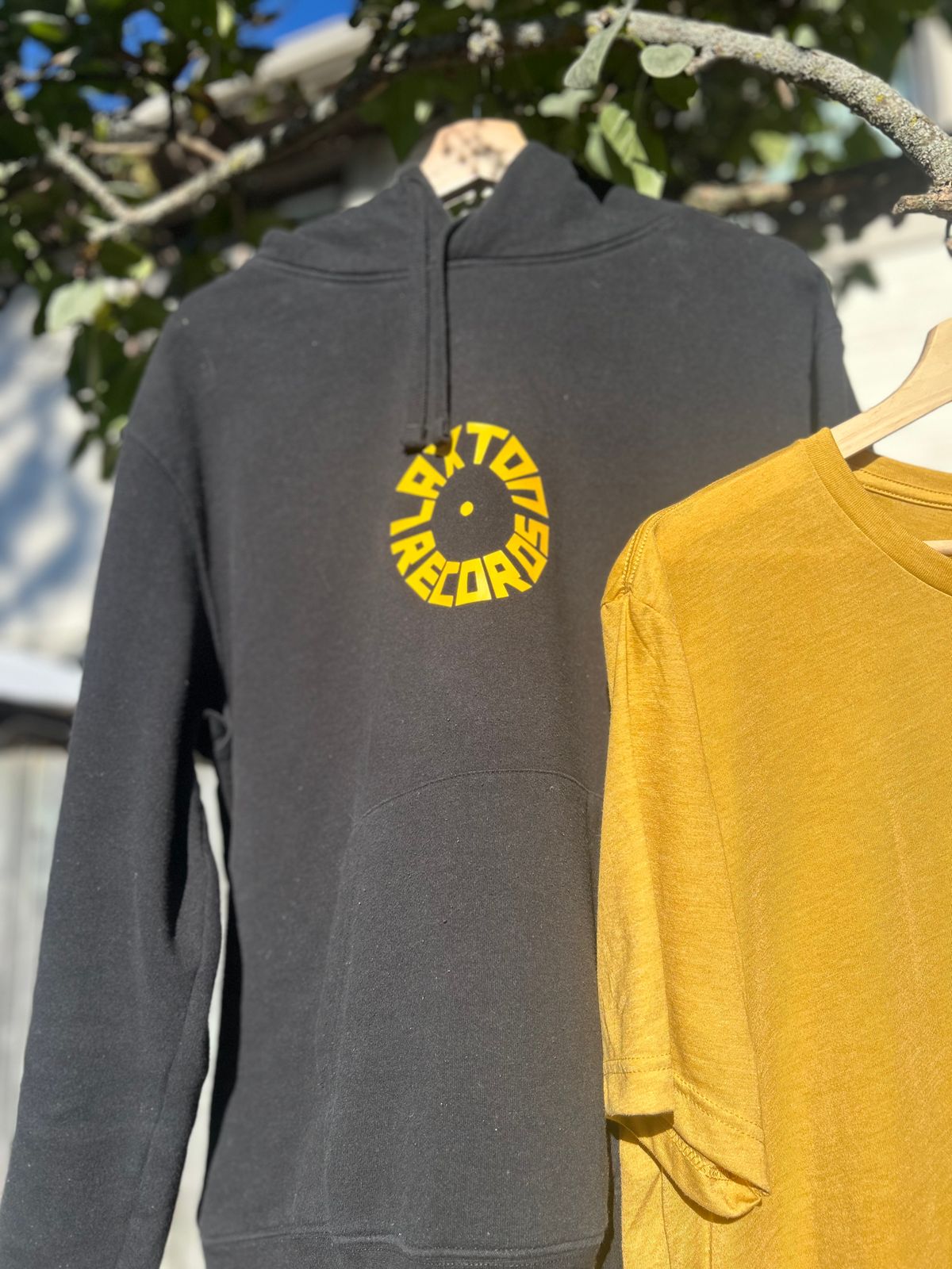 Upcycled Laxton Records Hoodies