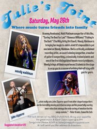Julie's Joint w/ Wendy Waldman - John Zipperer & The Current Band / TBA