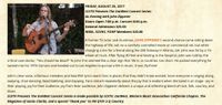 FRIDAY, AUGUST 25, 2017 SCVTV Presents The OutWest Concert Series: An Evening with John Zipperer