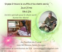 COMPLET! Voyage à travers le souffle et les chants sacrés (avec Peggy Caron Breathwork)