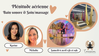 Plénitude aérienne:  Expérience aérienne, massage & soin, bain sonore cristallin
